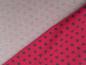 Preview: Baumwolljersey Sterne Pink/Grau